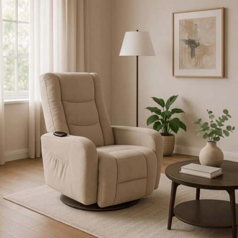 Fotel Masujący Obrotowy SPIKE 2 Beżowy