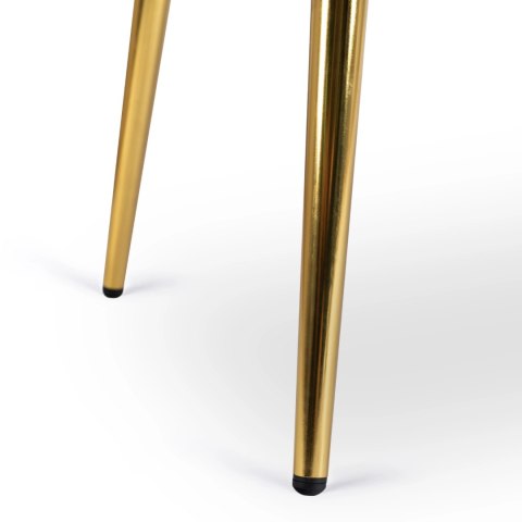 Fotel Wypoczynkowy do Salonu PRESTON Kremowy/Złoty Nowoczesny