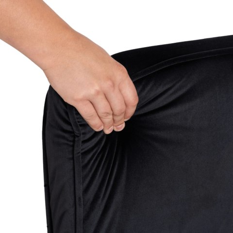 Fotel Rozkładany BART Czarny Welurowy