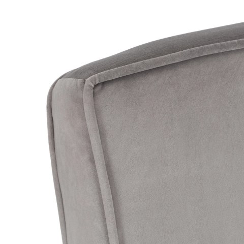 Fotel Rozkładany BART Wypoczynkowy Szary Welurowy do Spania Leżanka Nowoczesny