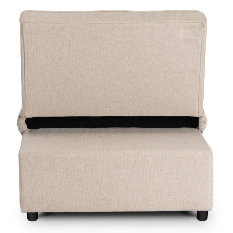 Fotel Wypoczynkowy Rozkładany IBERIS 80 cm Beżowy Tapicerowany Nowoczesny