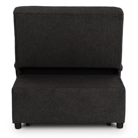 Fotel Rozkładany IBERIS 80 cm do Spania Czarny