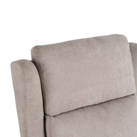 Fotel Rozkładany Masujący SEBASTIAN Beżowy Tkanina