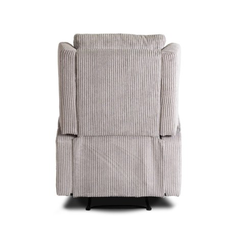 Fotel Rozkładany Masujący SEBASTIAN Szary Sztruksowy