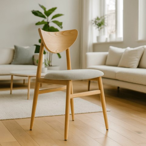 Krzesło BRAGA Dąb/Szary