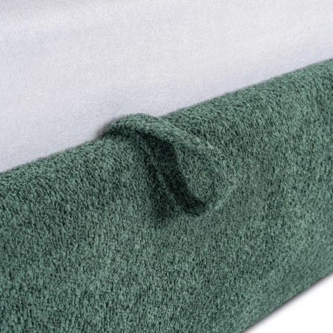 Łóżko 160x200 BRISTOL z Pojemnikiem Zielone Boucle