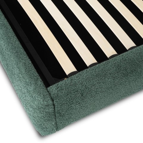 Łóżko 160x200 BRISTOL z Pojemnikiem Zielone Boucle