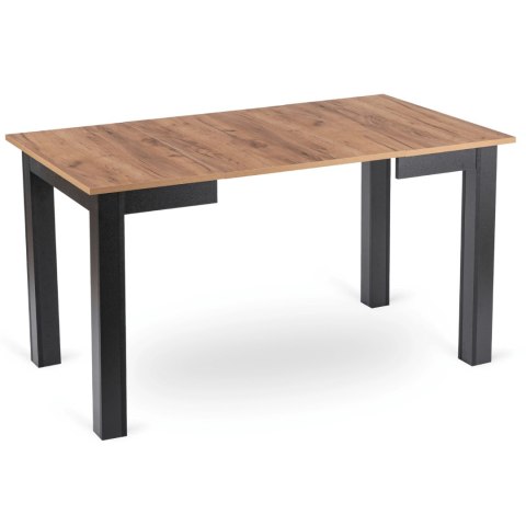 Stół BEN Rozkładany 80-200 cm Dąb Craft/Czarny