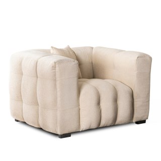 Fotel Wypoczynkowy MODERNO 1S Kremowy Nowoczesny