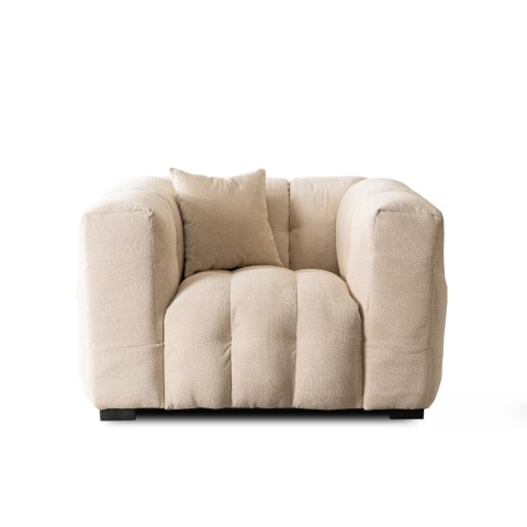 Fotel Wypoczynkowy MODERNO 1S Kremowy Nowoczesny