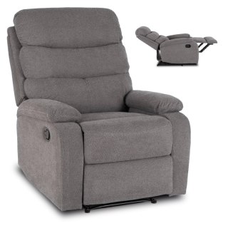 Fotel Rozkładany KOBE Szary Tkanina