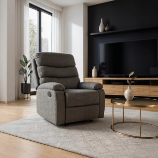 Fotel Rozkładany KOBE Szary Tkanina