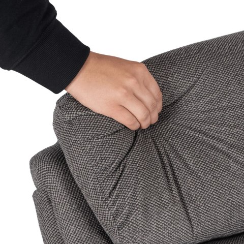 Fotel Rozkładany KOBE Szary Tkanina