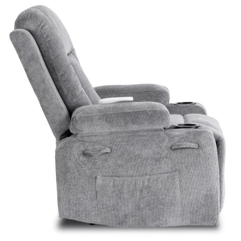 Fotel Rozkładany Masujący BOX 2 Ciemnoszary