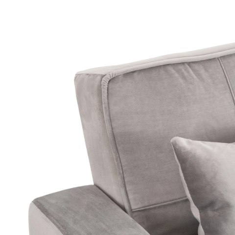 Fotel Rozkładany SOLOR Szary Welurowy