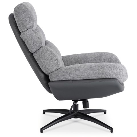 Fotel Wypoczynkowy Obrotowy ASTURIA Szary