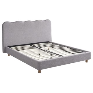 Łóżko 160x200 IZMIR Szare Boucle