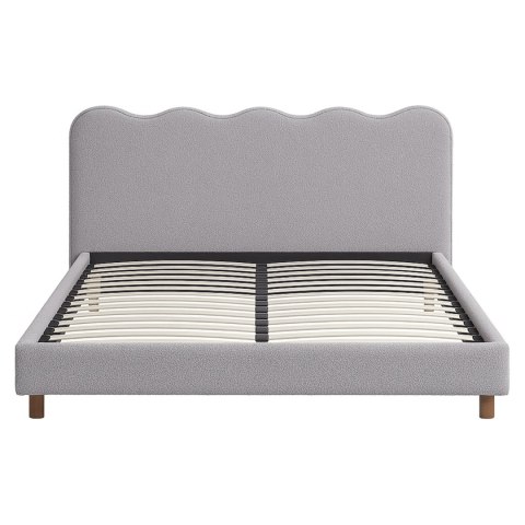 Łóżko 160x200 IZMIR Szare Boucle