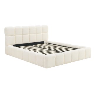Łóżko 160x200 MURCJA z Pojemnikiem Kremowe Boucle