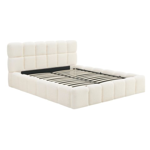 Łóżko 160x200 MURCJA z Pojemnikiem Kremowe Boucle