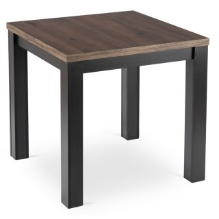 Stół MAX Rozkładany 80-160 cm Orzech/Czarny