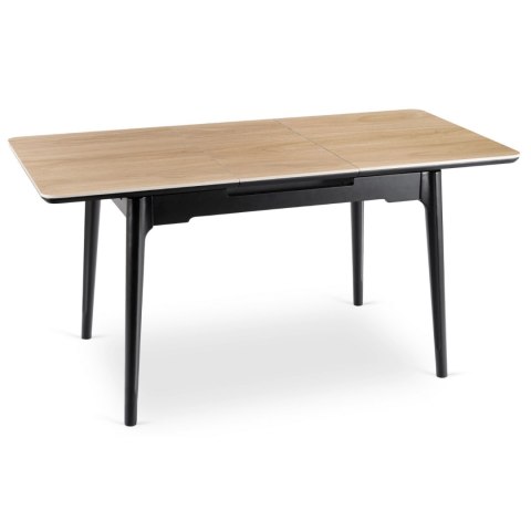 Stół SAMER Rozkładany Ceramiczny 138-178 cm Dąb/Czarny