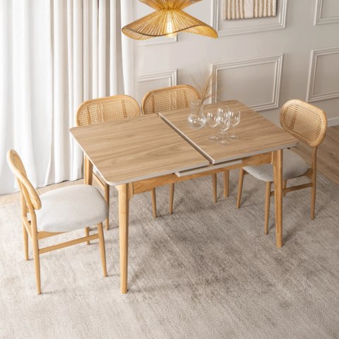 Stół SAMER Rozkładany Ceramiczny 138-178 cm Dąb