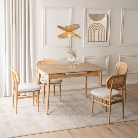 Stół SAMER Rozkładany Ceramiczny 138-178 cm Dąb