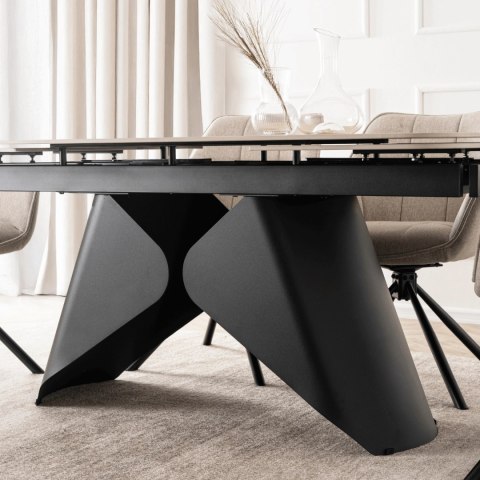 Stół VERONA Ceramiczny Rozkładany 160-240 cm Dąb/Czarny