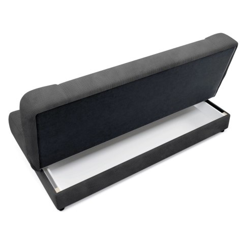 Wersalka Rozkładana PIANO Ciemnoszara Sztruksowa