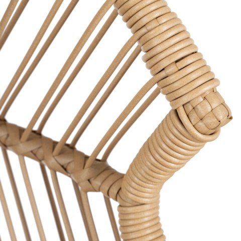 Fotel Ogrodowy CEZARE Wypoczynkowy Kokon Szary Nowoczesny Boho