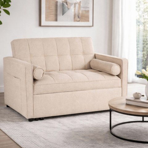 Fotel Rozkładany CORRA do Spania Beżowy