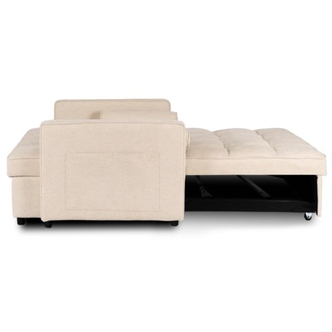 Fotel Rozkładany CORRA do Spania Beżowy