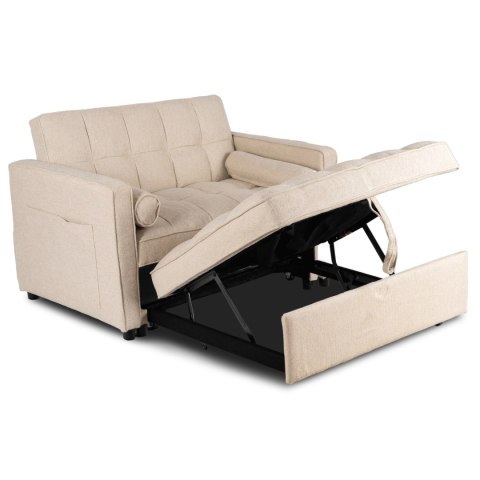 Fotel Rozkładany CORRA do Spania Beżowy