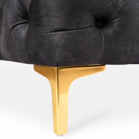 Fotel SORRENTO 1S Czarny Welurowy