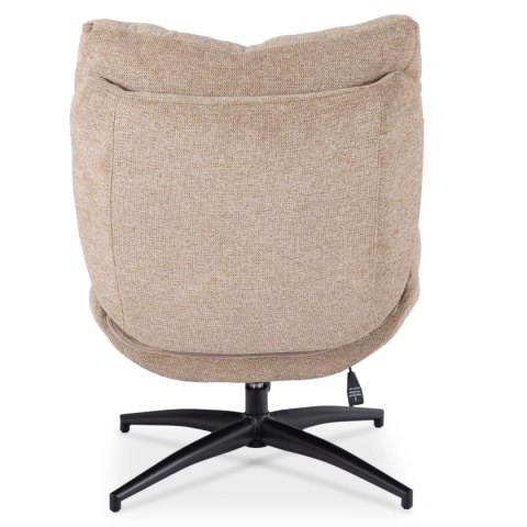 Fotel Wypoczynkowy Obrotowy FREMONT z Podnóżkiem Beżowy