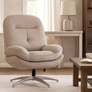 Fotel Wypoczynkowy Obrotowy MESA Beżowy