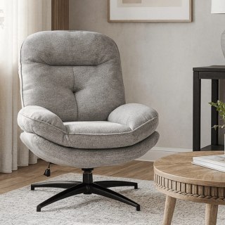 Fotel Wypoczynkowy Obrotowy MESA Szary