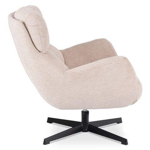 Fotel Wypoczynkowy Obrotowy REAL Kremowy