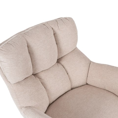 Fotel Wypoczynkowy Obrotowy REAL Kremowy