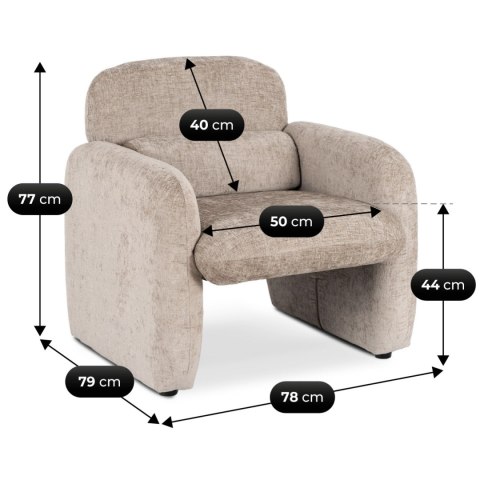 Fotel Wypoczynkowy TOGO Beżowy