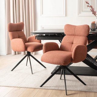 Krzesło Obrotowe do Salonu ALVARO Rude