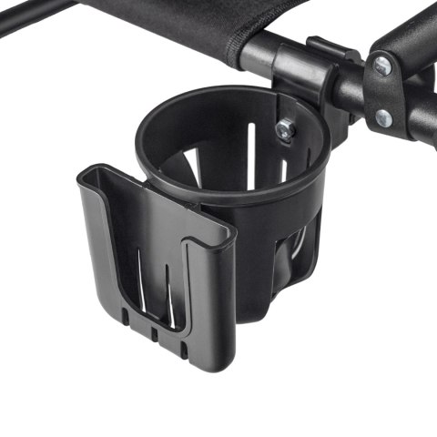 Leżak Ogrodowy Łóżko Polowe SATURN Czarne