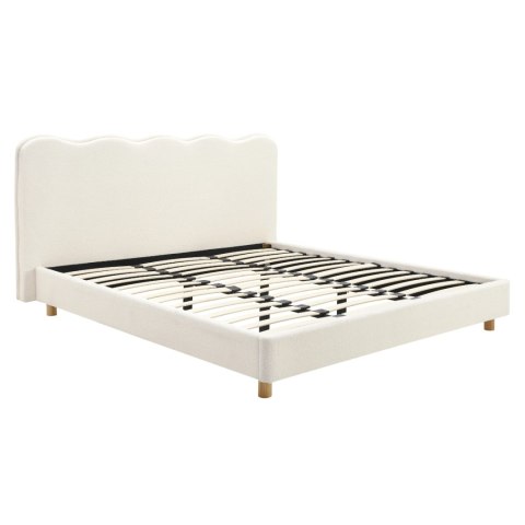 Łóżko 160x200 IZMIR Kremowe Boucle