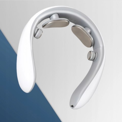 Masażer Do Karku ME-NM03 Z Funkcją Podgrzewania Biały/Szary