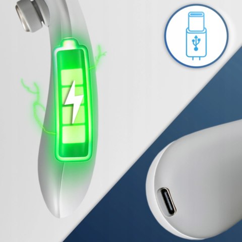 Masażer Do Karku ME-NM03 Z Funkcją Podgrzewania Biały/Szary