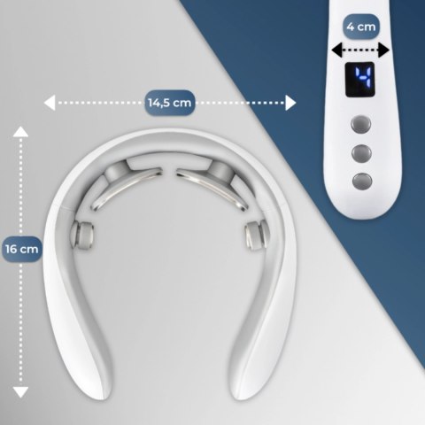 Masażer Do Karku ME-NM03 Z Funkcją Podgrzewania Biały/Szary