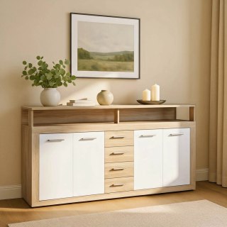 Komoda BLAGO 190 cm Dąb Sonoma/Biała