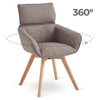 Krzesło Obrotowe DIAS Brązowe