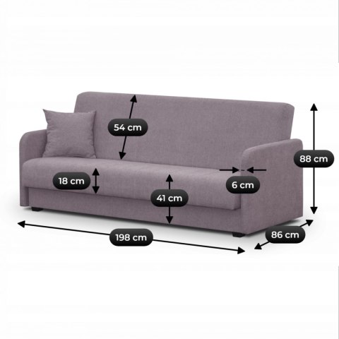 Sofa Rozkładana PORTO Beżowa